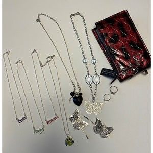 Child's Necklaces & Note Pad, Butterfly, Owl, Angel, Cutie, Princess LOT